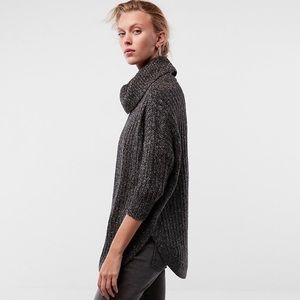 Express - Extreme Circle Hem Cowl Neck Sweater